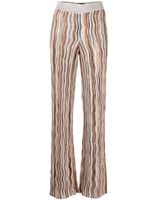 Missoni pantalon évasé à motif zigzag - Argent