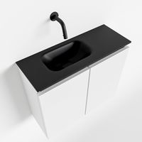 Toiletmeubel Mondiaz Ture | 60 cm | Meubelkleur Talc | Eden wastafel Urban Links | Zonder kraangat