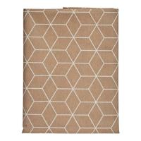 Tafelkleed Dun canvas Abstract Beige (140 x 180 cm)