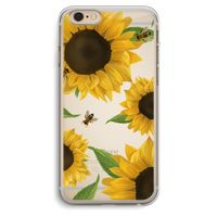 Sunflower and bees: iPhone 6 Plus / 6S Plus Transparant Hoesje