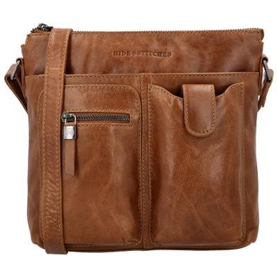 Hide & stitches porto schoudertas-Brown