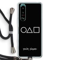 Squid Game: Sony Xperia 5 III Transparant Hoesje met koord