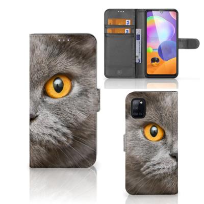 Telefoonhoesje | Met pasjeshouder | Samsung Galaxy A31 Britse Korthaar