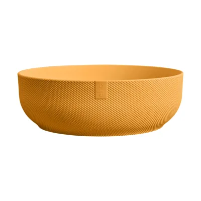 Schaal jazz d28cm amber geel