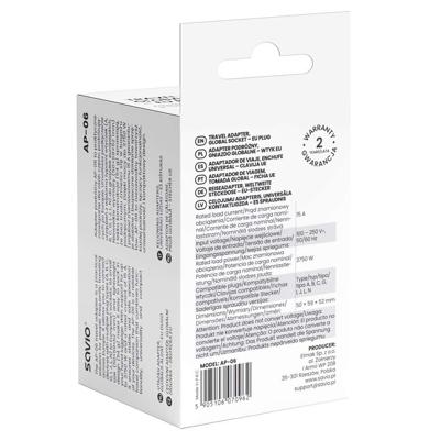 Savio AP-06 netvoeding & inverter Universeel 3750 W Wit