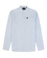 Lyle & Scott Blouse Oxford gestreept - Licht blauw / wit