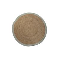 Tapijt DKD Home Decor Scandi Groen Lichtbruin Jute (150 x 150 x 1 cm)
