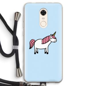 Eenhoorn: Xiaomi Redmi 5 Transparant Hoesje met koord