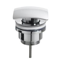 Vierkante clickwaste 5/4 laag model chroom