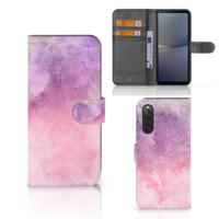 Hoesje Sony Xperia 10 V Pink Purple Paint | Portemonnee hoesje