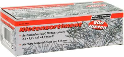 Mannesmann popnagelassortiment 600 stuks