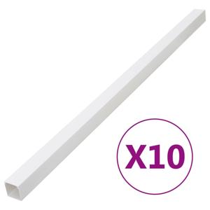 VidaXL Kabelgoot 100x60 mm 10 m pvc