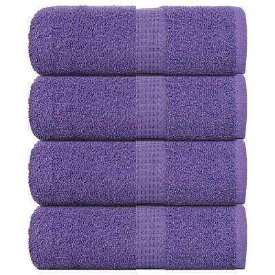 VidaXL Gastendoekjes 4 st 30x50 cm 360 g/m² 100% katoen paars