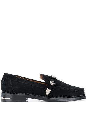 Toga Virilis mocassins à boucle d'inspiration western - Noir
