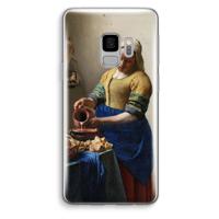 The Milkmaid: Samsung Galaxy S9 Transparant Hoesje - thumbnail