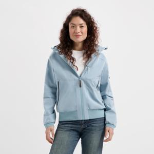 Travelin&apos; Women - waterproof jack - Light Blauw - Maat 3XL