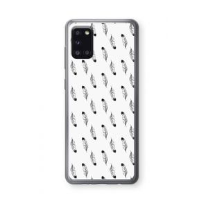 Pluimen: Samsung Galaxy A31 Transparant Hoesje