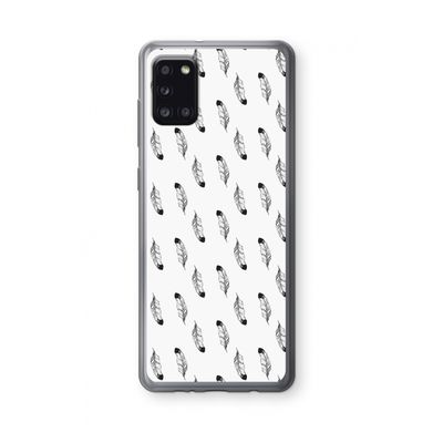 Pluimen: Samsung Galaxy A31 Transparant Hoesje