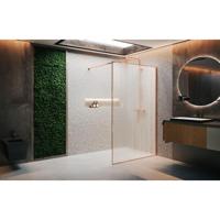 Novellini H art Inloopdouche - 100x200cm - Ribbelglas flute - mat wit harthp100-94u