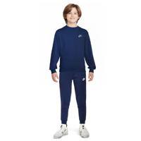 Nike Sportswear Club Fleece Crew Trainingspak Kids Donkerblauw Wit