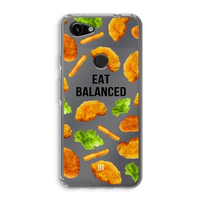 Eat Balanced: Google Pixel 3a Transparant Hoesje