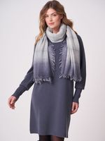 Geweven sjaal van cashmere melange met ruitjes