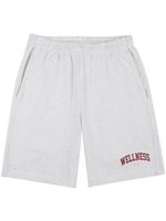 Sporty & Rich short Wellness Ivy à logo imprimé - Gris