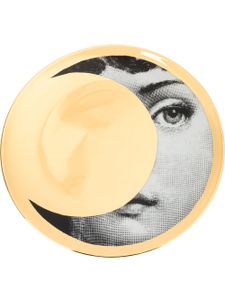 Fornasetti assiette imprimée Face Crescent