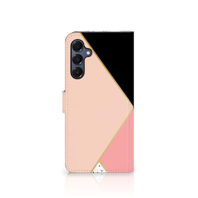 Samsung Galaxy A16 4G/5G | Book Case | Zwart Roze Vormen