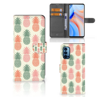 OPPO Reno 4 Pro 5G Book Cover Ananas