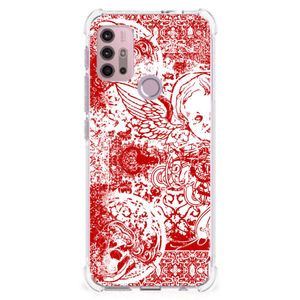 Extreme Case Motorola Moto G30 | G20 | G10 Angel Skull Rood