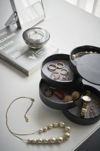 Yamazaki 4069 doos, zakje & organizer voor juwelen/sieraden Vilt, Kunststof
