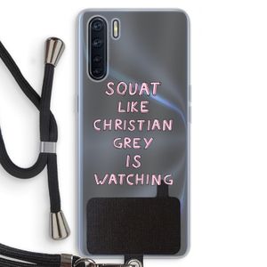 Christian Grey: Oppo A91 Transparant Hoesje met koord