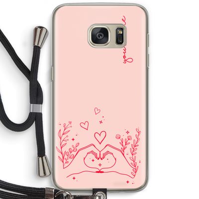 Love is in the air: Samsung Galaxy S7 Transparant Hoesje met koord
