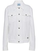 Prada blouson en jean Bull - Blanc