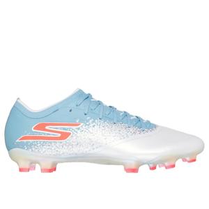 Skechers Razor 1.5 Elite Gras Voetbalschoenen (FG) Wit Blauw Oranje