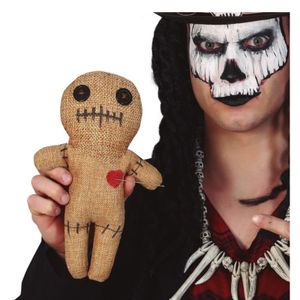 Set van 3x stuks jute voodoo pop 25 cm