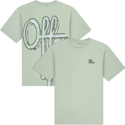Off The Pitch - Landscape Regular Fit T-Shirt - Mint