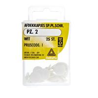 Afdekkap schroef pz2 wit 25st - Deltafix