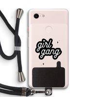 Girl Gang: Pixel 3 XL Transparant Hoesje met koord