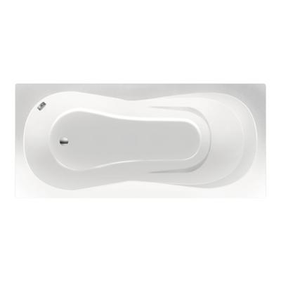 Xenz Curaçao Douchebad - 175x80x47 - afvoer uiteinde - acryl - wit 6802-01