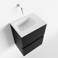 Toiletmeubel Mondiaz Ada | 40 cm | Meubelkleur Urban | Lex wastafel Talc Rechts | Zonder kraangat