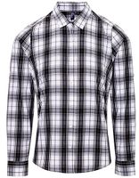 Premier Workwear PW354 Ginmill Check Womens Long Sleeve Cotton Shirt