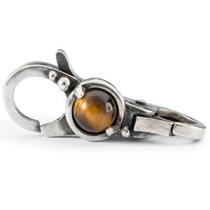 Trollbeads TAGLO-00105 Slot Focus zilver-tijgeroog