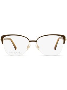 Swarovski lunettes de vue 5444 à monture papillon - Marron