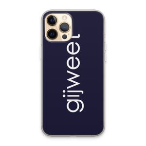 Gijweet: iPhone 13 Pro Max Transparant Hoesje