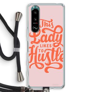 Hustle Lady: Sony Xperia 5 III Transparant Hoesje met koord