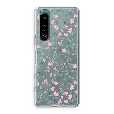 Sierlijke bloemen: Sony Xperia 5 III Transparant Hoesje
