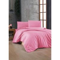Completo letto - 1 copripiumino 220 x 240 cm + 2 federe 60 x 60 cm - 100% cotone rinforzato - Rosa