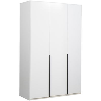 Leen Bakker - Kledingkast Milaan 3-deurs- 208x135x58 Cm - Spaanplaat - Wit